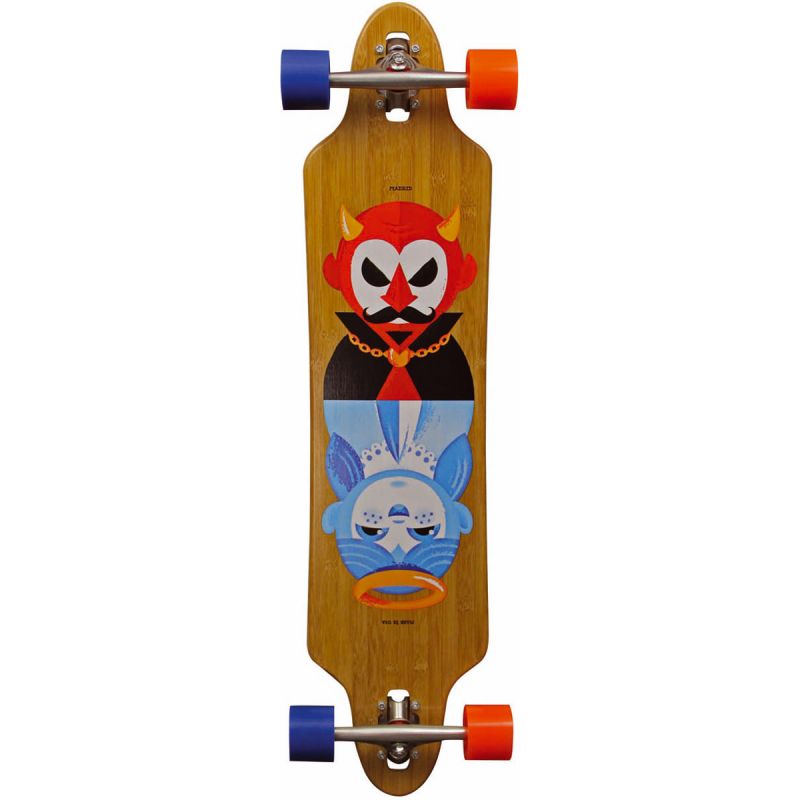 LONGBOARD MADRID 15J TOMBSTONE BAMBOO - hořčicová - 38.375