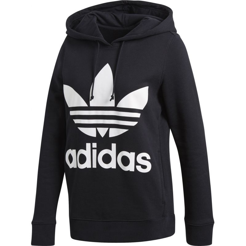 MIKINA ADIDAS TREFOIL HOODIE WMS - černá - 34