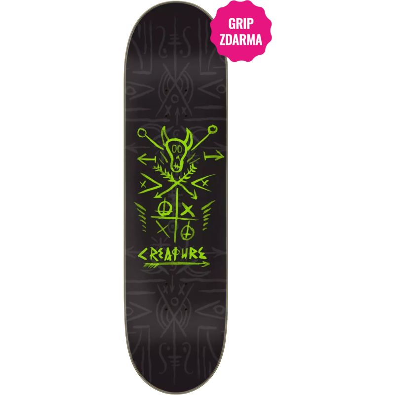 SK8 DESKA CREATURE Visualz 7 Ply Birch - černá - 8.0