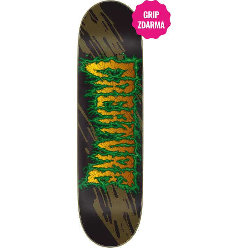 SK8 DESKA CREATURE Toxica XL 7 Ply Birch - žlutá - 8.5