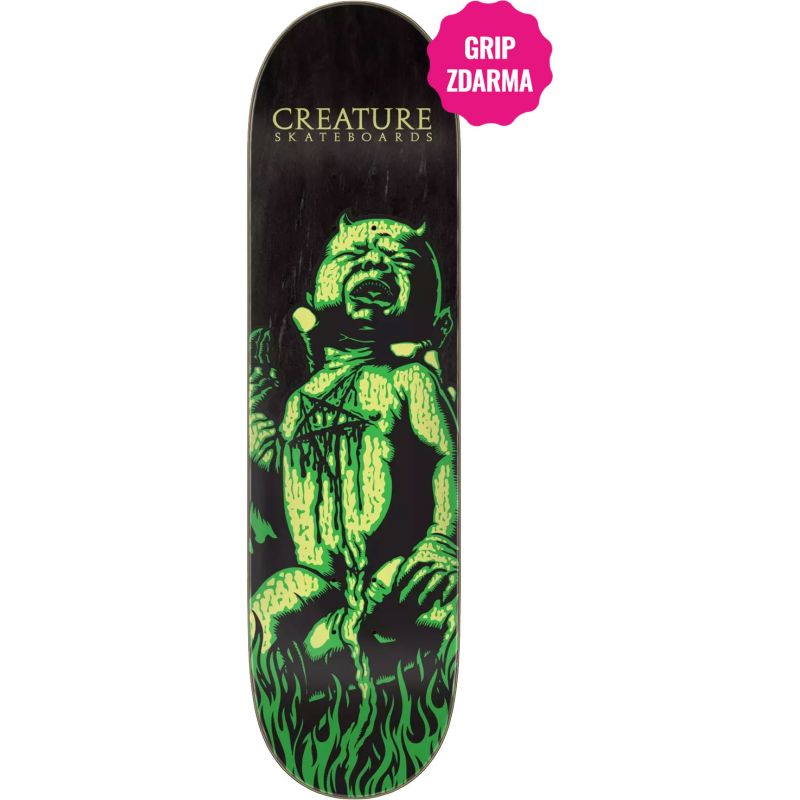 SK8 DESKA CREATURE Demonseed 7 Ply Birch - zelená - 8.47