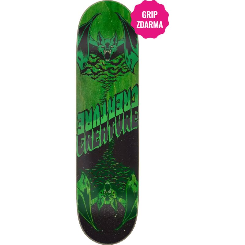 SK8 DESKA CREATURE Fiend Twin Bat 7 Ply - zelená - 8.2