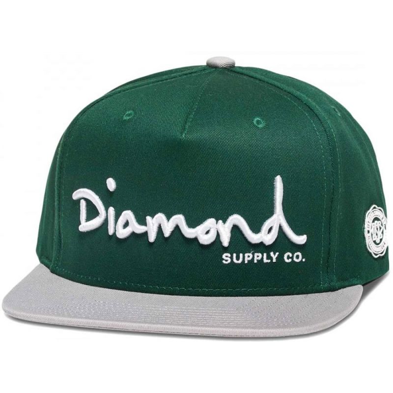 Diamond script - zelená