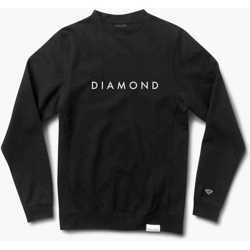 MIKINA DIAMOND FUTURA CREWNECK - černá - XL