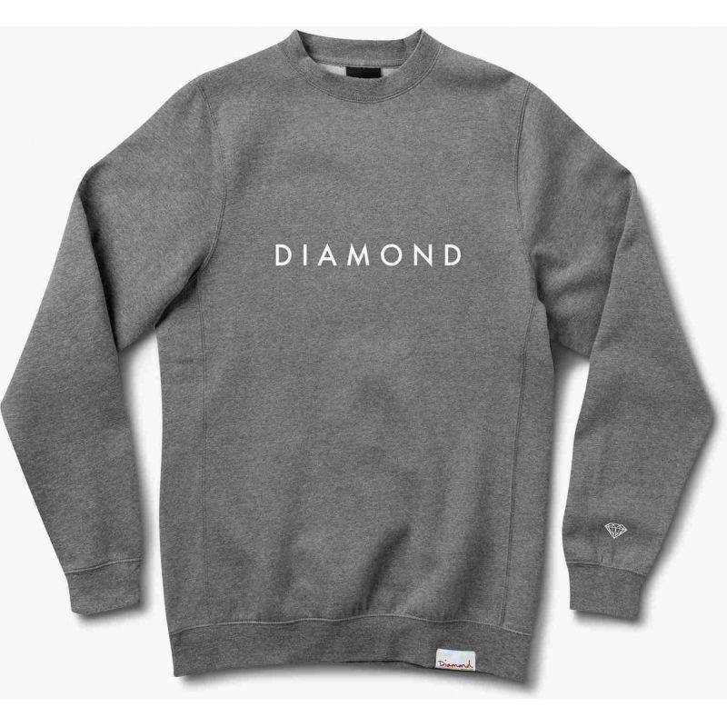 MIKINA DIAMOND FUTURA CREWNECK - šedá - M