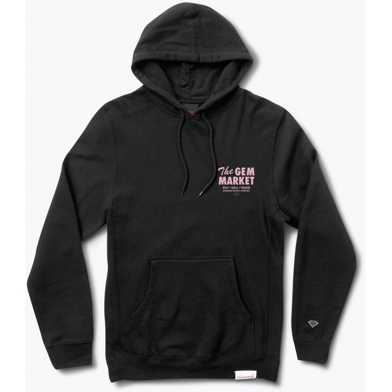 MIKINA DIAMOND GEM MARKET HOODIE - černá - M