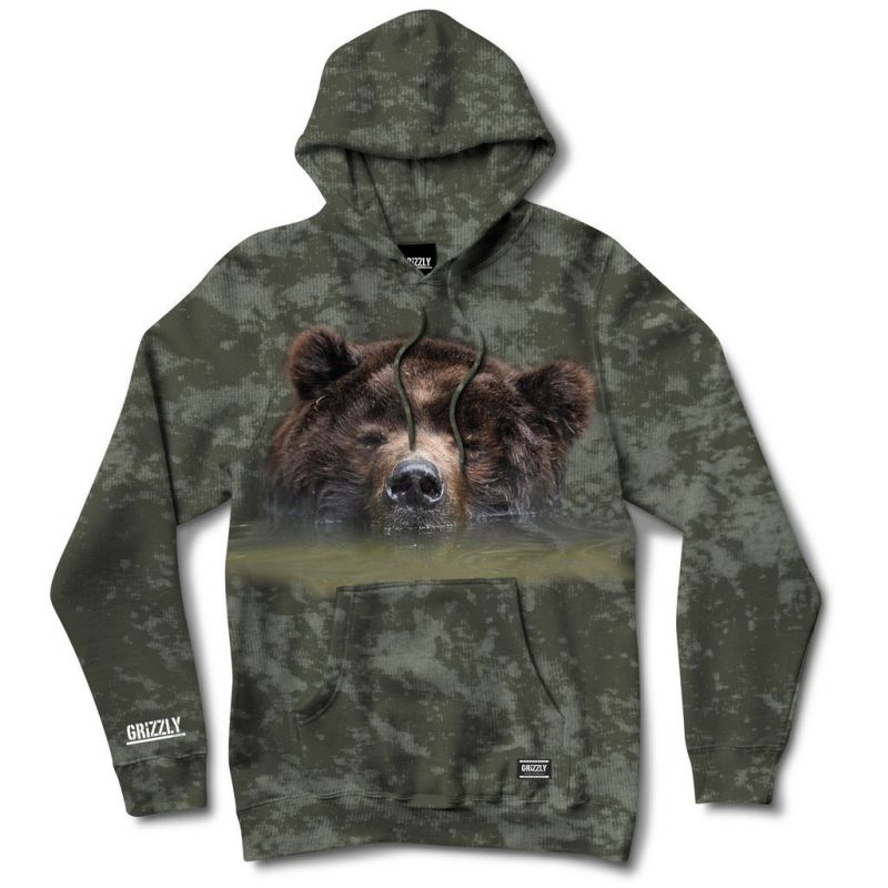Grizzly submerged - zelená - M