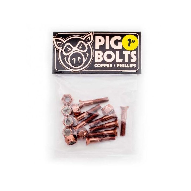 SK8 ŠROUBKY PIG WHEELS Copper Phillips - oranžová - 1