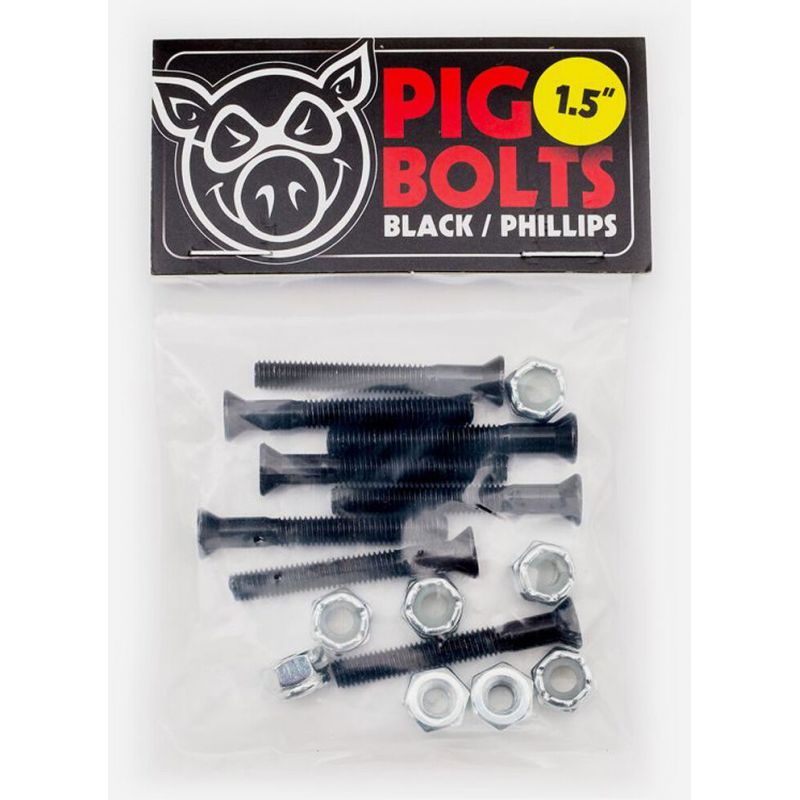 SK8 ŠROUBKY PIG WHEELS Phillips 10pk - černá - 1.5