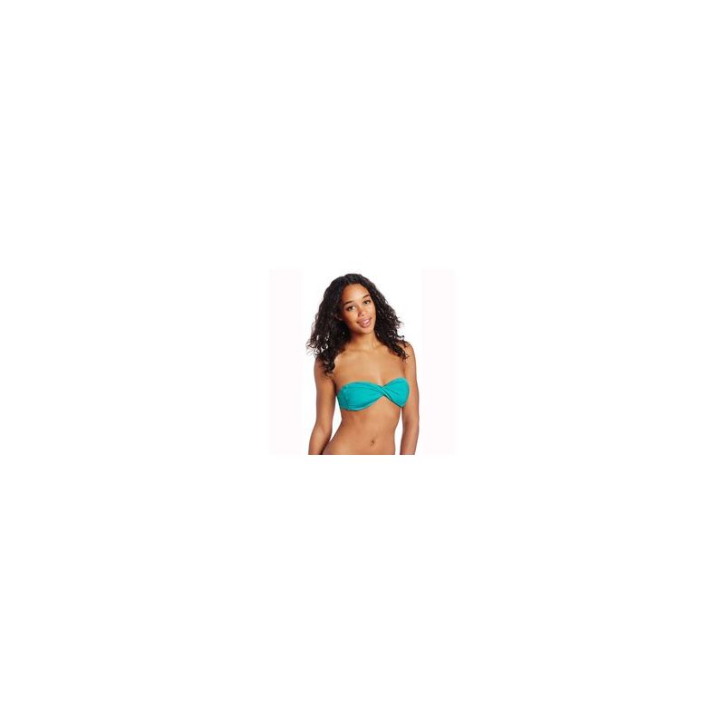 VOLCOM SIMPLY SOLID BANDEAU WMS PLAVKY - mořská zeleň - S