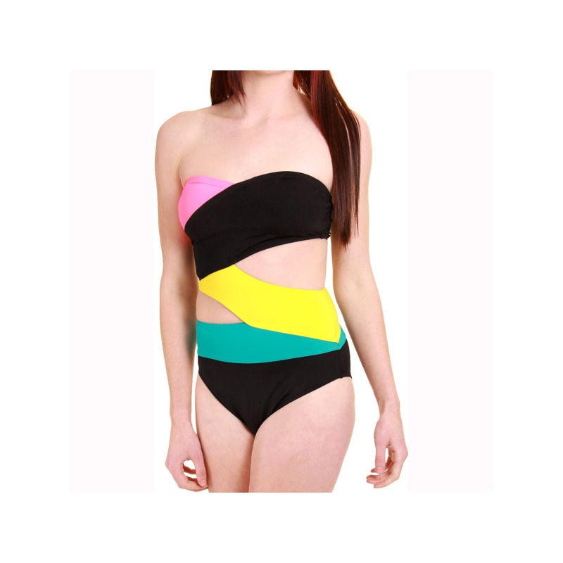 VOLCOM SIMPLY SOLID 1 PIECE WMS PLAVKY - černá - S