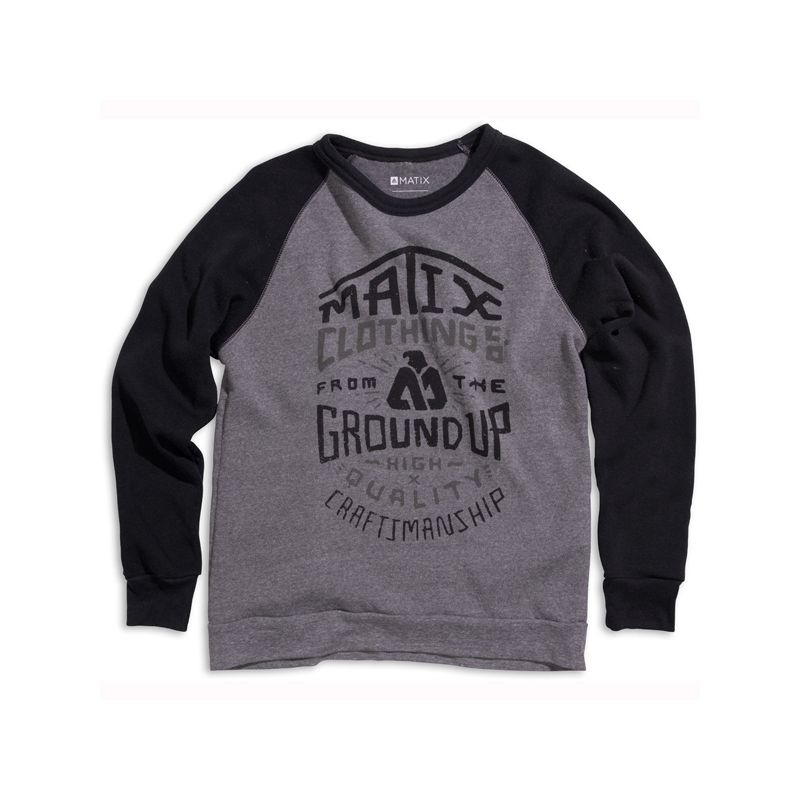 MATIX CRAFTED FLEECE MIKINA - šedá - L