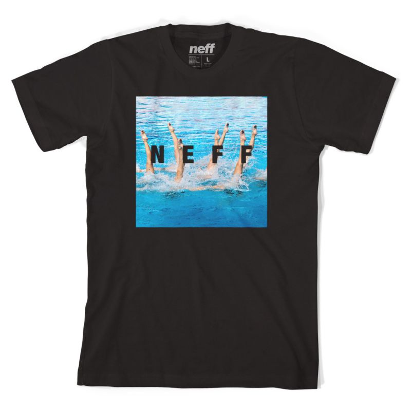 Neff swims quare - černá - L