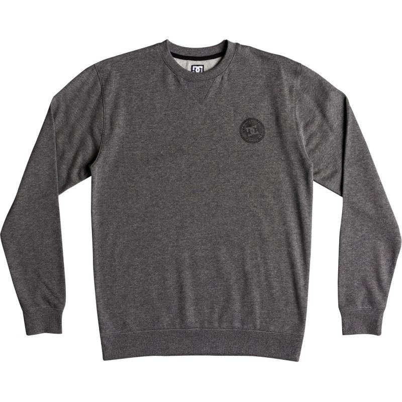 MIKINA DC REBEL CREW - šedá - S