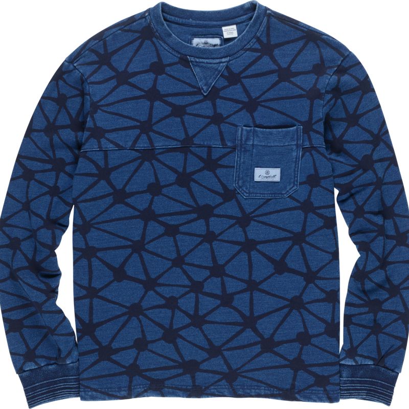 MIKINA ELEMENT INDIGO FLEECE - modrá - M