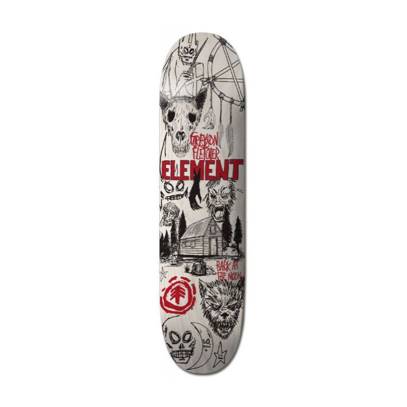 SK8 DESKA ELEMENT GREYSON BARK AT THE - bílá - 8.5