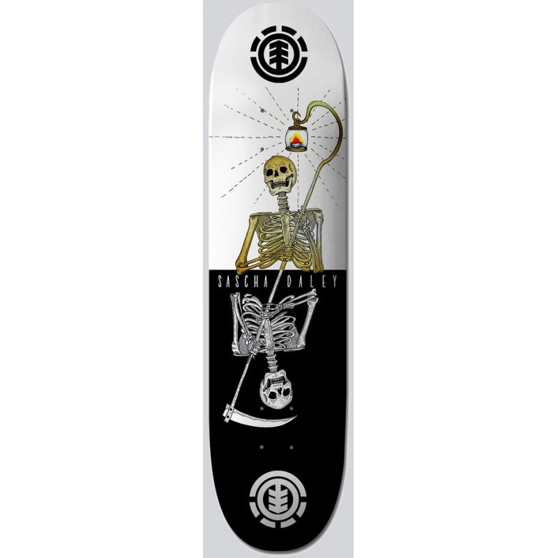 SK8 DESKA ELEMENT REAPER SASCHA - bílá - 8.2