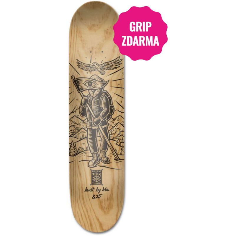 SK8 DESKA ELEMENT TIMBER EXPLORER - béžová - 8.2