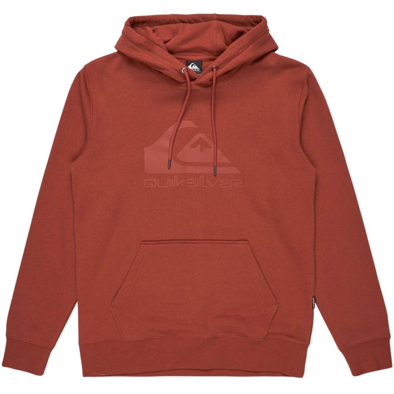 MIKINA QUIKSILVER Comp Logo - hnědá - L