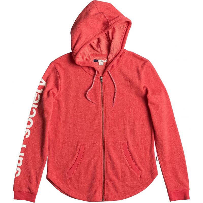 MIKINA ROXY HAWSER HOODIE A - červená - L
