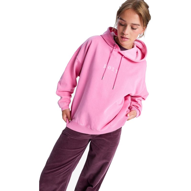 MIKINA ROXY Lineup Oversized Hoodie WMS - růžová - S