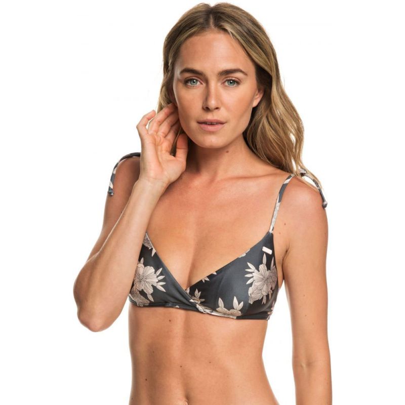PLAVKY ROXY ROMANTIC SENSES REG WRAP TRI - černá - L