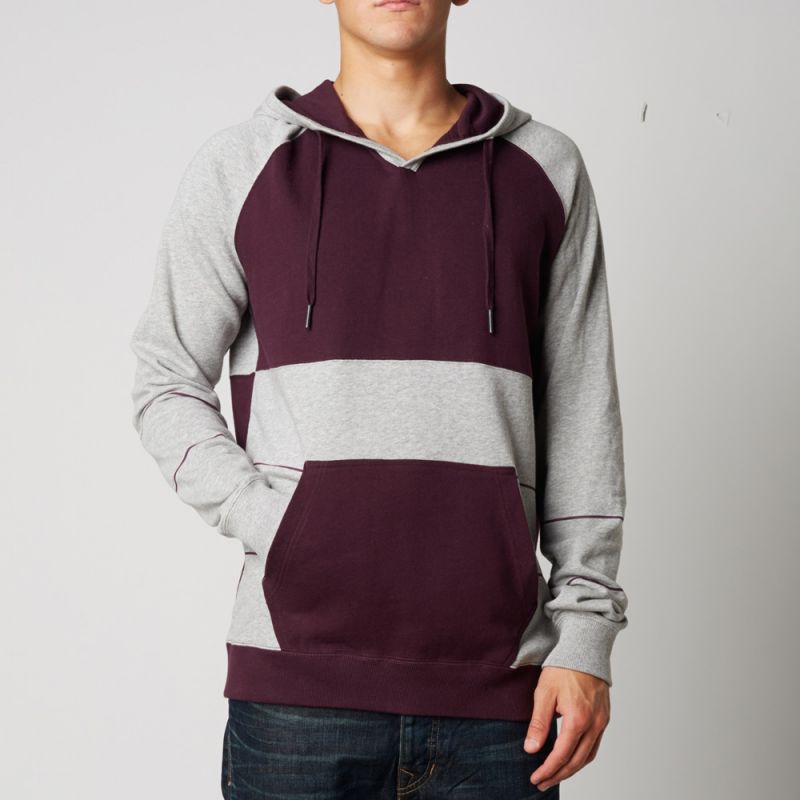 Fox turf henley - šedá - L