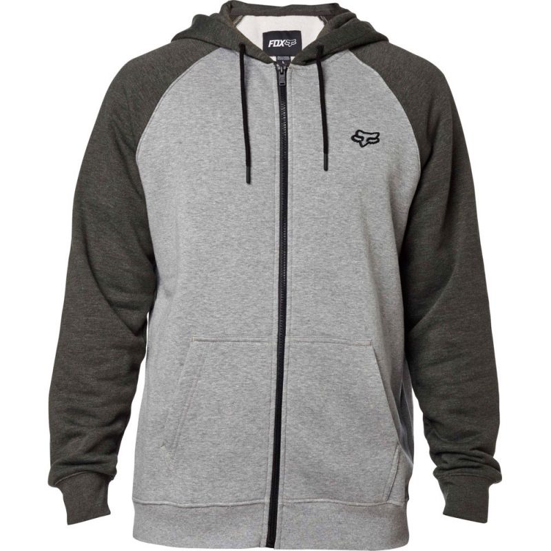 MIKINA FOX LEGACY ZIP FLEECE - šedá - S