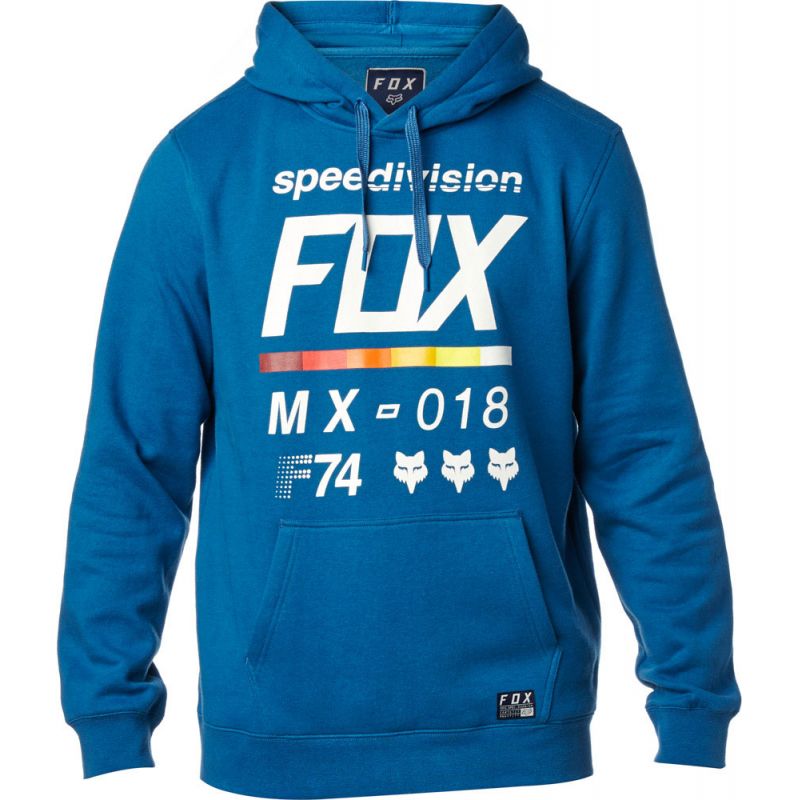 Fox district 2 pullover fleece - modrá - L