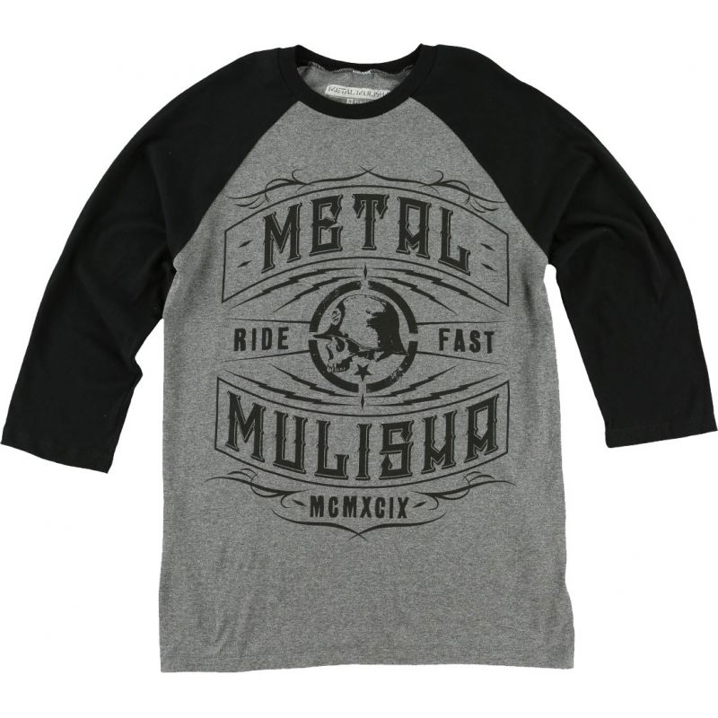 TRIKO METAL MULISHA SIGNAL RAGLAN - šedá - M