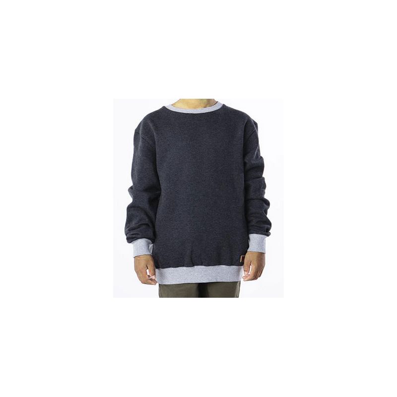 MIKINA RUSTY SKYLINER CREW NECK FLEECE - šedá - L