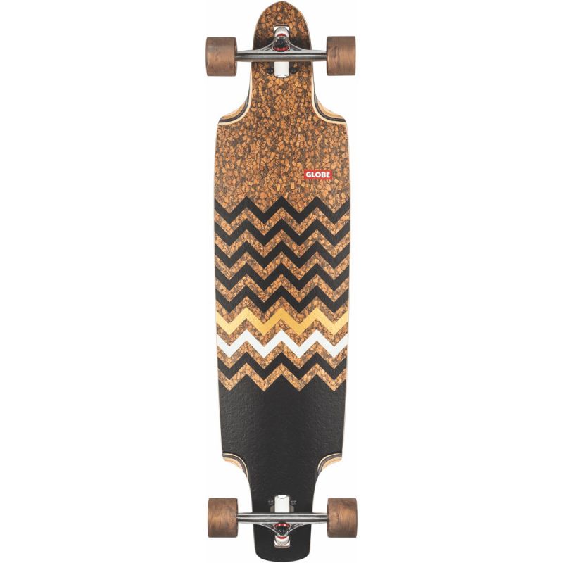 LONGBOARD GLOBE Spearpoint - hnědá - 40