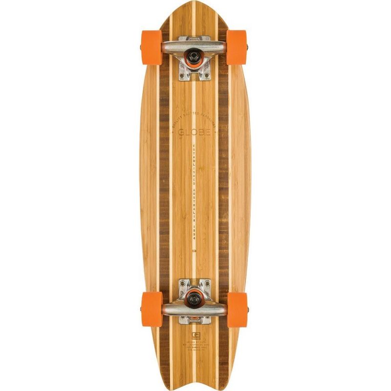 LONGBOARD GLOBE SAGANO BAMBOO - okrová - 26