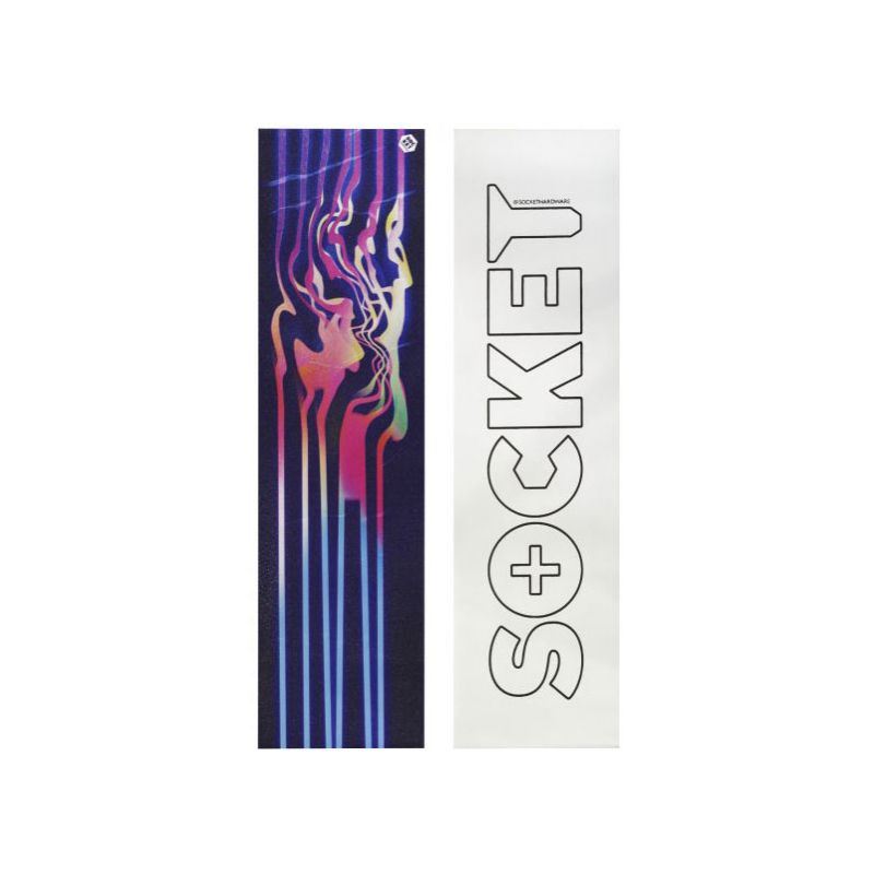 SK8 GRIP SOCKET NEON LINES - černá