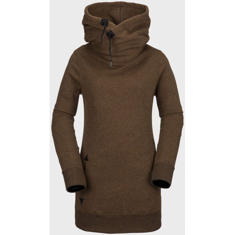 MIKINA VOLCOM Tower Pullover Fleece WMS - hnědá - M