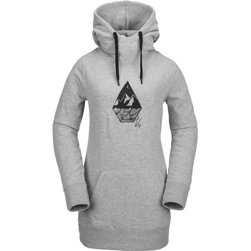 MIKINA VOLCOM Costus Pullover Fleece WMS - šedá - L