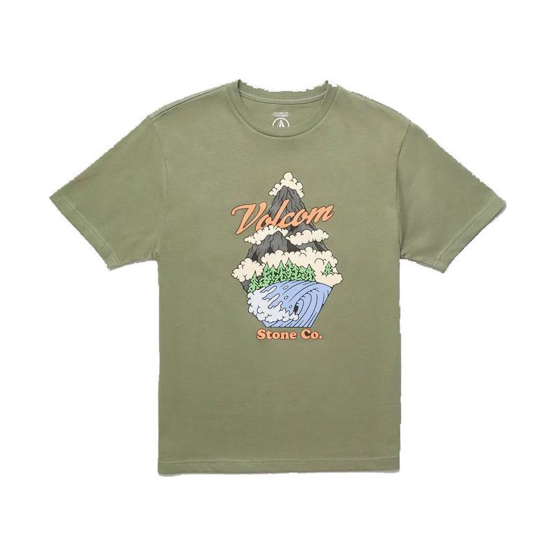 TRIKO VOLCOM Bb Pnw S/S KIDS - zelená - L