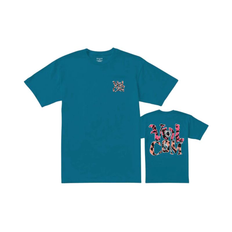TRIKO VOLCOM Bb Eye Warp S/S KDIS - modrá - L