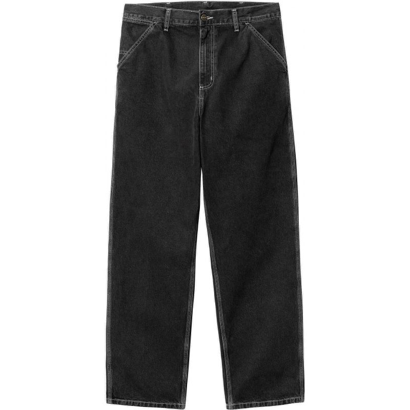 KALHOTY CARHARTT WIP Simple Work Denim - černá - 32/32