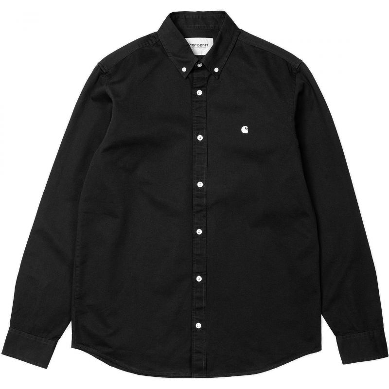 KOŠILE CARHARTT WIP Madison L/S - černá - L