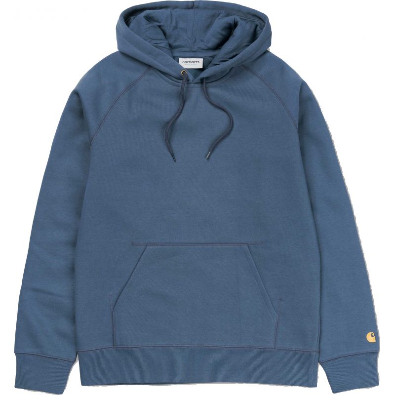 Carhartt hooded chase hd zip - modrá - M