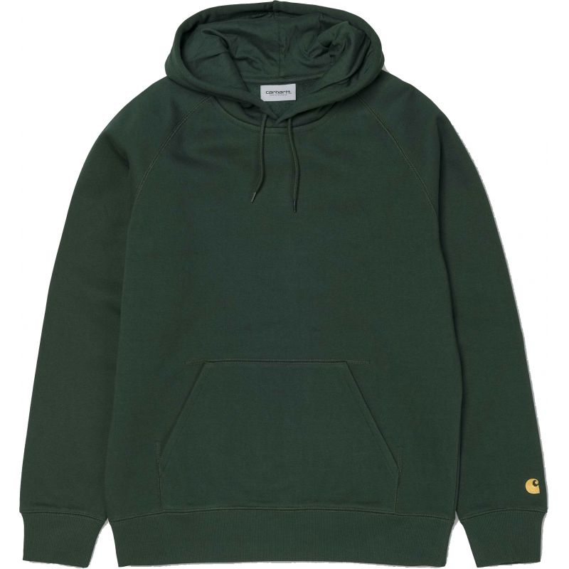 Carhartt hooded chase hd - zelená - M