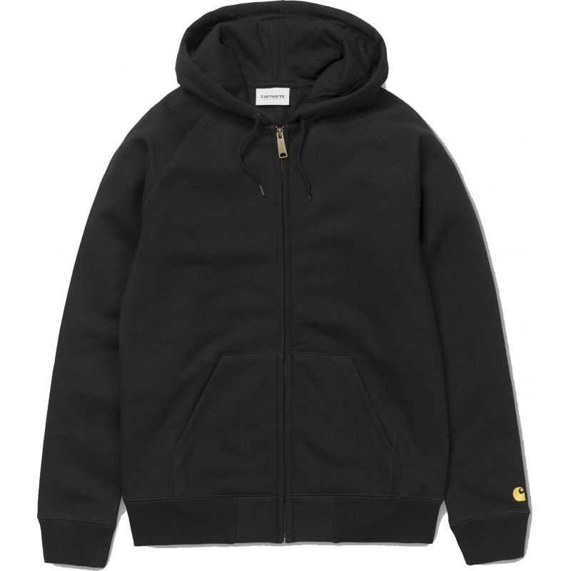 Carhartt hooded chase hd zip - černá - L
