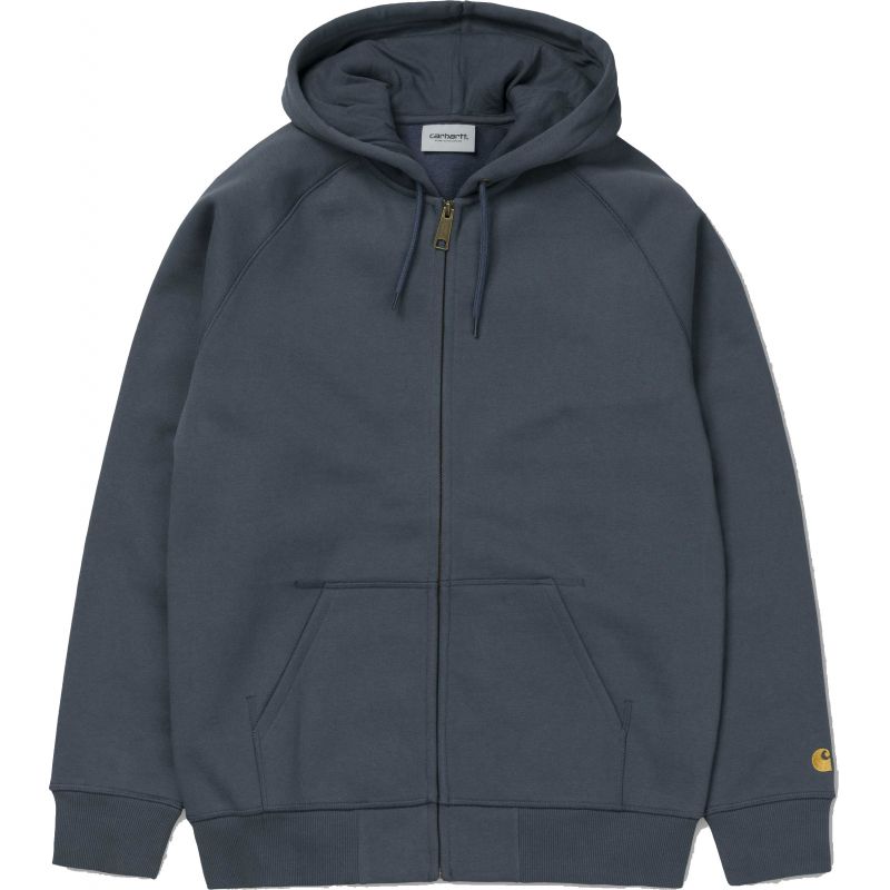 Carhartt hooded chase hd zip - modrá - L