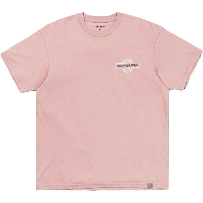 TRIKO CARHARTT Detroit Emblem S/S - růžová - XL