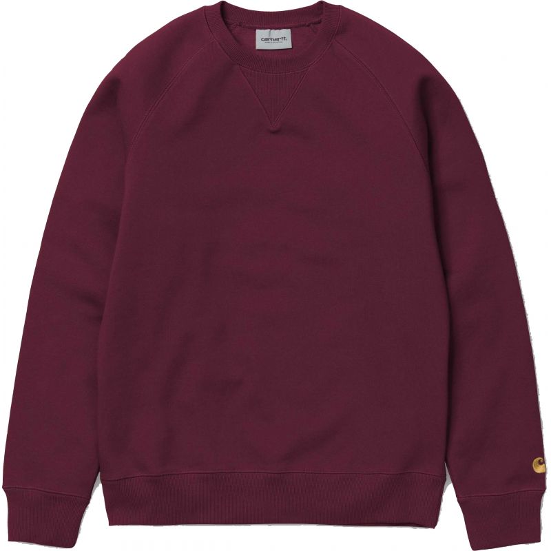 Carhartt chase sweat - vínová - L