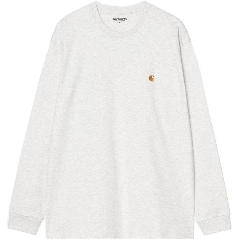 TRIKO CARHARTT WIP Chase L/S - bílá - L