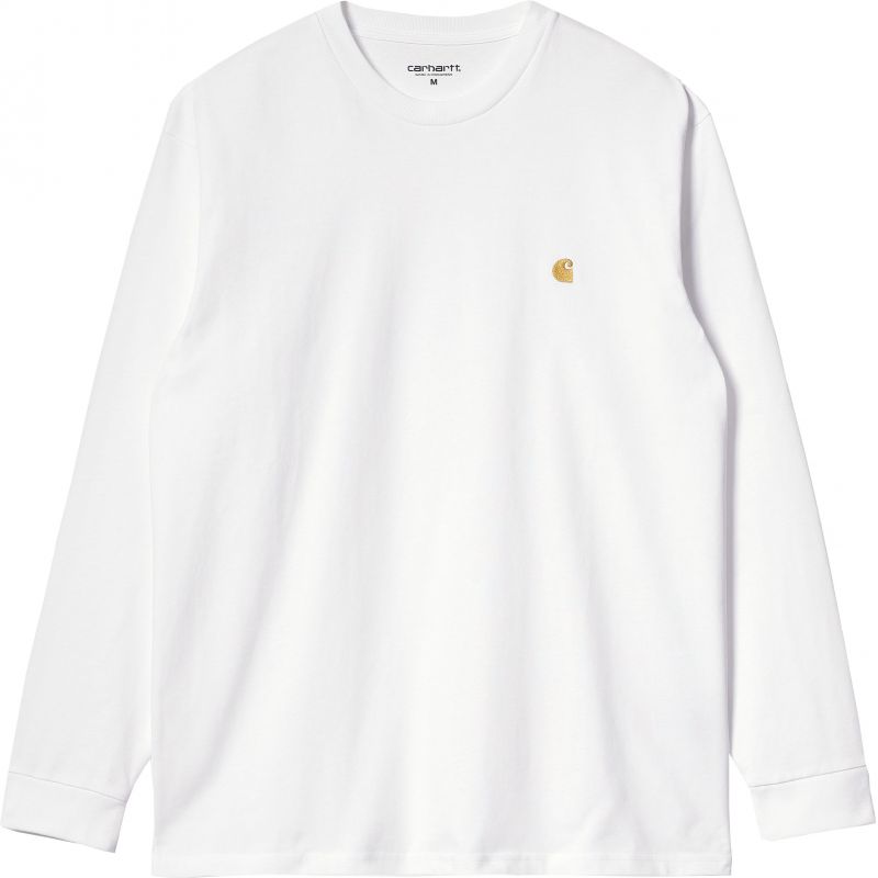 TRIKO CARHARTT WIP Chase L/S - bílá - L