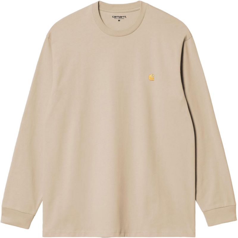 TRIKO CARHARTT WIP Chase L/S - béžová - L