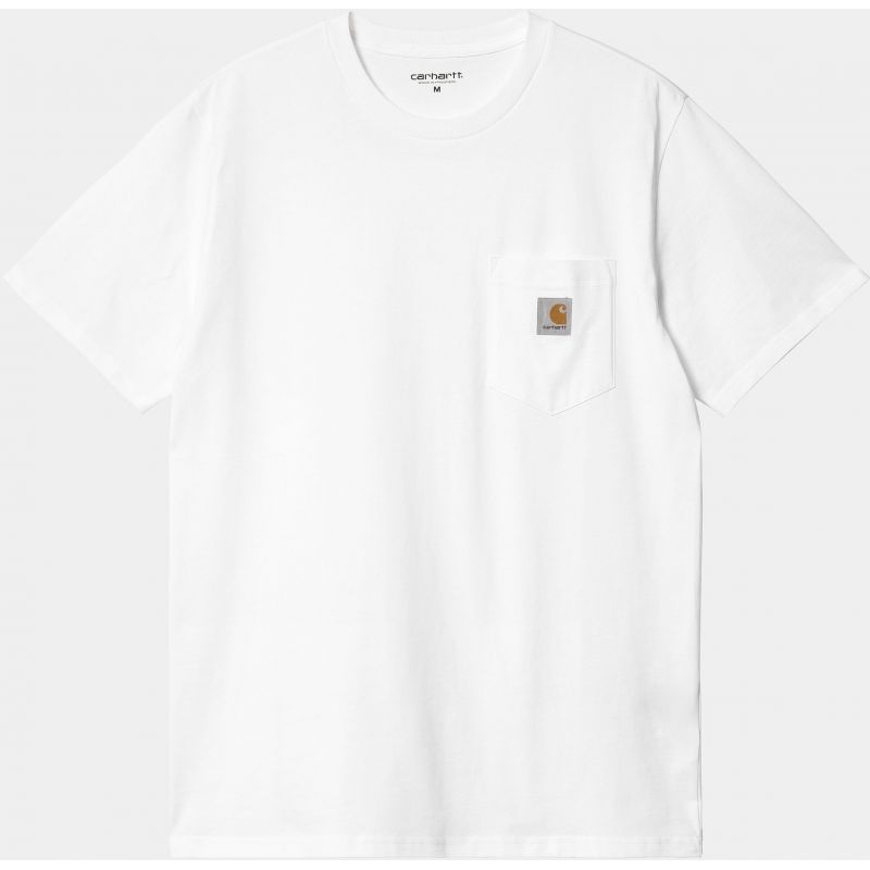TRIKO CARHARTT WIP Pocket S/S - bílá - M
